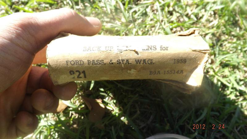 nos 1959 59 ford back up light lens fairlane galaxie rat rod nice!!!! nr, US $9.99, image 2