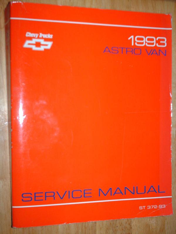 1993 CHEVROLET ASTRO VAN SHOP MANUAL / ORIGINAL BOOK, US $24.50, image 2