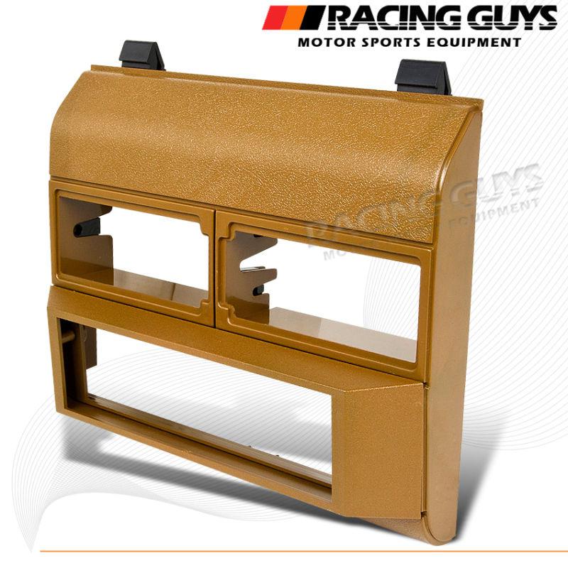 88-94 chevy c/k pickup dash kit radio bezel trim cognac saddle install suburban