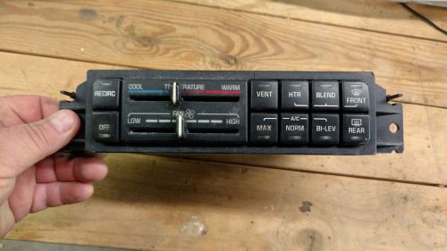 Buick lesabre ac heater climate control oem 09383334