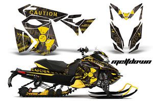 2013 ski doo rev xs renegade mxz graphic kit snowmobile sled wrap decal melt bky