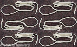 6x premium double braid white 5' ft boat bumper fender lines marine docking rope