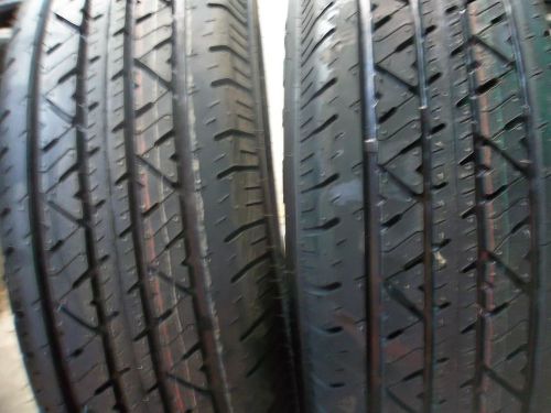 Five st225/75r15  10 ply tubeless camper, trailer tires load range e