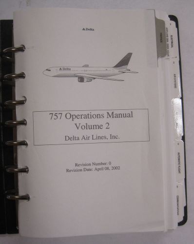 B757 original operations manual volume 2 systems-major airline