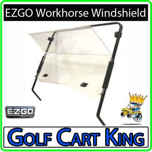 Ezgo st350 workhorse golf cart (clear) folding flip impact modified windshield