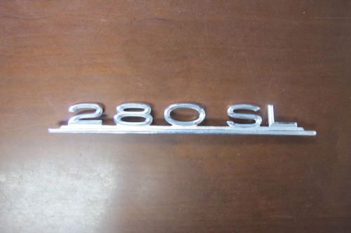 Genuine classic mercedes "280 sl" emblem badge trunk chrome