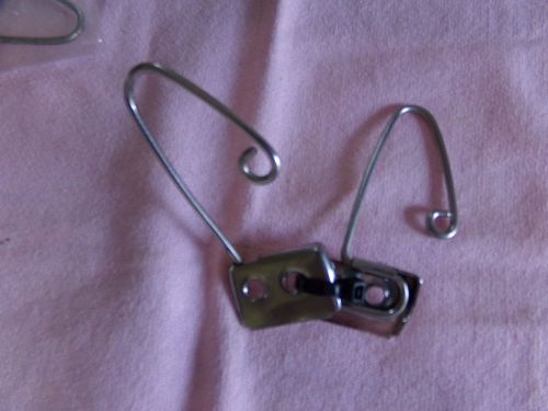 1968-69  ford   upper shoulder strap chrome stowage hooks pair