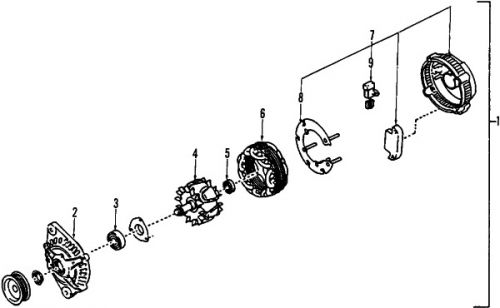 Infiniti 231006j111 genuine oem alternator