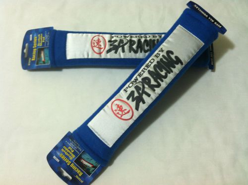 Blue power by 3a  racing soft car seat belt cover shoulder harness pads