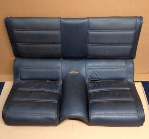 71 72 73 mustang mach 1 fastback sportsroof  rear seat top &amp; bottom blue