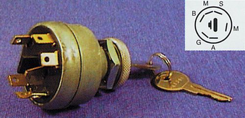 Nachman 1983-1995 ski-doo alpine 503, li, lv snowmobile ignition switch