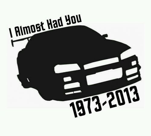 Paul walker decal rip window decal car decal paul walker signature fast &amp; furiou