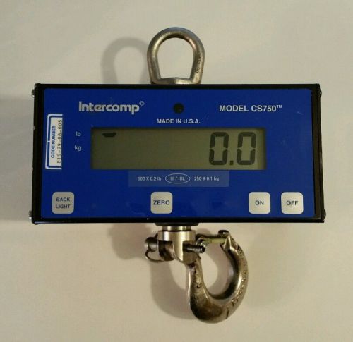 Intercomp engine weigher scale model cs750 100654