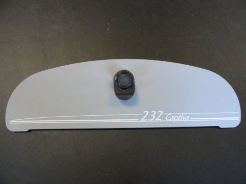 Rinker 232 captiva gray glove box door w/ non-locking latch 15" x 4-1/4" boat