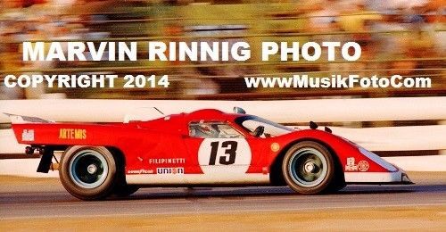 Ferrari 512 can am photo 1973 8x11" iroc, lusso, testa rossa, 308gtb,dino,348gtb