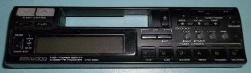 Kenwood am-fm cassette receiver detachable faceplate krc-880