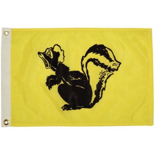 Taylor made nylon novelty 'skunk' boat flag 12" x 18"