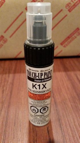 Genuine toyota touch up paint (2) 1/2 oz pen &amp; brush k1x halo (scion fr-s)