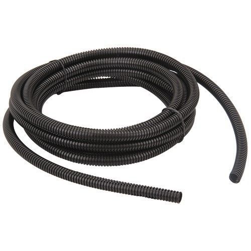New 1/4&#034; x 14 ft. polyethylene split wire protective flexible wire wrap, black.
