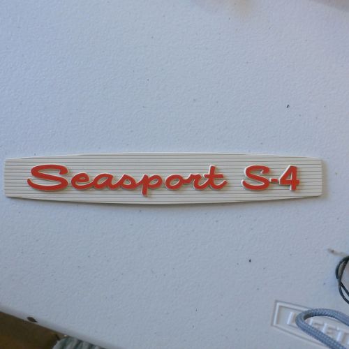 Johnson seasport s-4 new old stock trim badge 902007