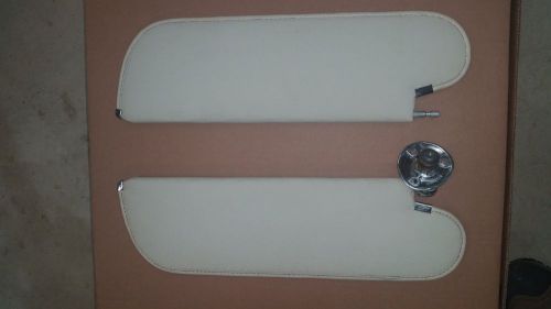 Lemans gto chevelle cutlass skylark sunvisors parchment (white) original