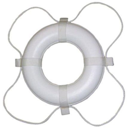 Taylor made products foam ring buoy, 20-inch, white