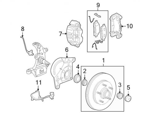 Ford oem disc brake caliper 7l3z2b121a image 7