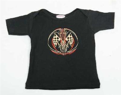 Ghh t-shirt toddler cotton black pinstriped 18-24 months each