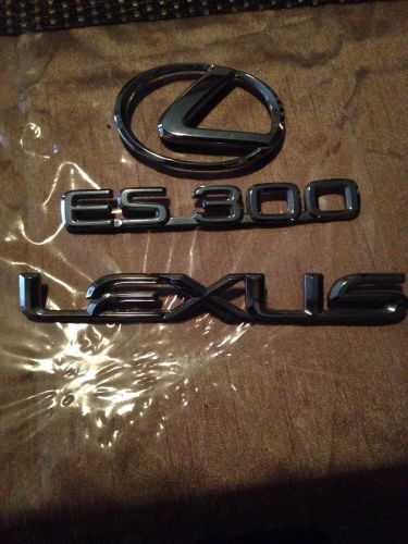 1995 1996 lexus es es300 rear chrome emblem logo decal badge symbol set 95  96