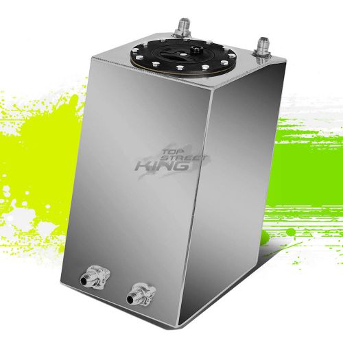 3 gallon lightweight polish aluminum gas fuel cell tank+level sender 8"x8"x13"