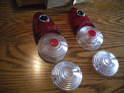 54 plymouth blue dot tail lenses,park lenses, back up lenses 6 lens set