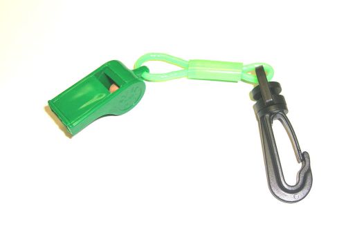 Jetski seadoo waverunner jet boat mercury marine whistle with clip green