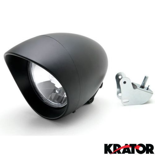 Custom black headlight lamp for honda yamaha suzuki kawasaki high low beam light