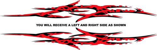 Torn 2 color graphic larger size for sea ray bayliner mastercraft