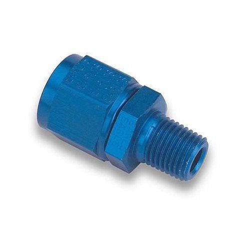Earl's 916113erl fitting straight -12 an female to 1/2" npt male blue ea