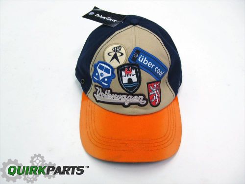 Vw volkswagen driver gear uber cool patch hat brand new drg014523 drg-014-523