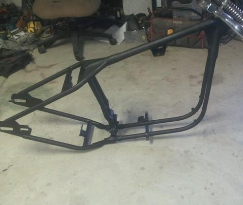 Harley ironhead sportster rigid frame hardtail chopper raked