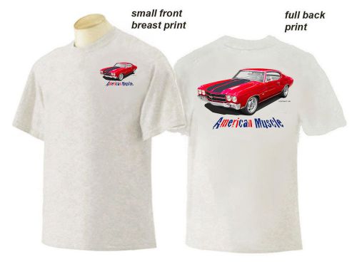 Auto art t-shirt '70 chevelle ss 2-side print