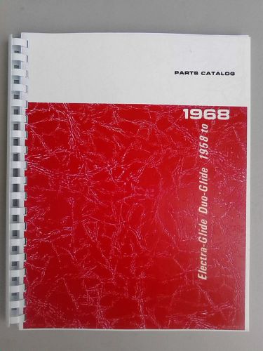 1958-68 harley parts catalog manual book shovelhead electra duo glide panhead