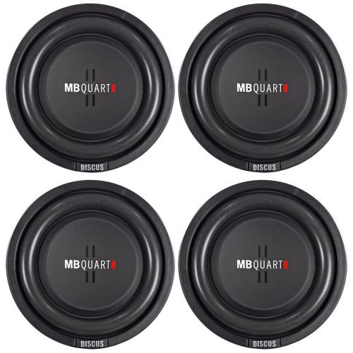 (4) mb quart ds1-204 8" shallow mount car/truck subwoofers w/poly cones
