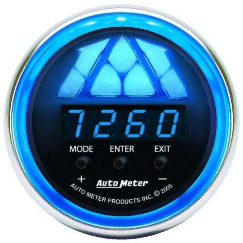Auto meter 6187 cobalt 2-1/16&#034; digital pro shift light gauge 0-15k rpm level 1