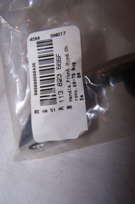 VW bug handel for front hood NEW for beetle or Super 1968-1979 w/ seals, US $12.99, image 2