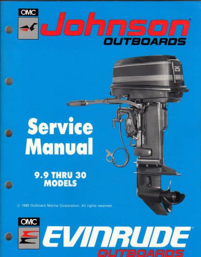 1990 johnson evinrude outboard 9.9 thru 30 hp service manual p/n 507871 (190)