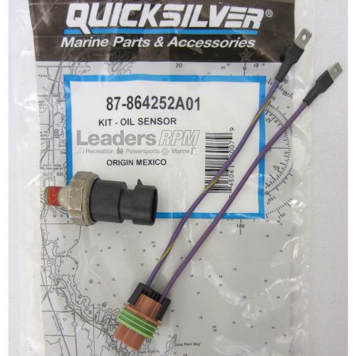 Mercruiser new oem oil pressure sensor switch &amp; wire harness kit 87-864252a01