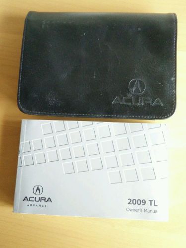 2009 acura tl owners manual with case book set #301