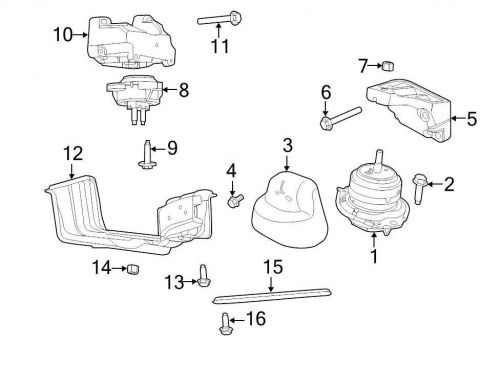 Chrysler oem jeep engine mount bracket 68275988aa image 5