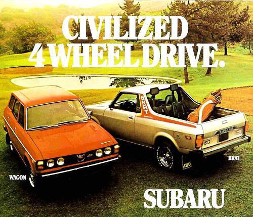 1978 subaru brat &amp; subaru 4wd wagon brochure -subaru brat &amp; subaru 4wd wagon