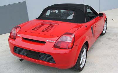 Toyota mr2 spyder 2000+ black convertible top