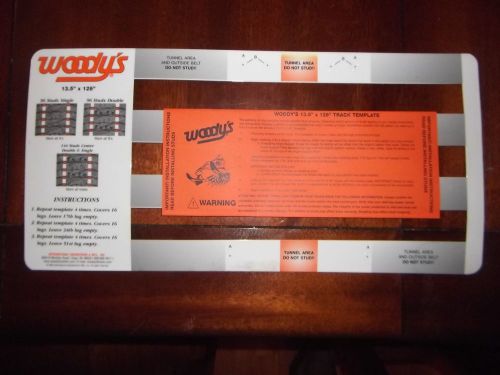 Woody's 13.5" x 128" snowmobile track stud template woodys studs