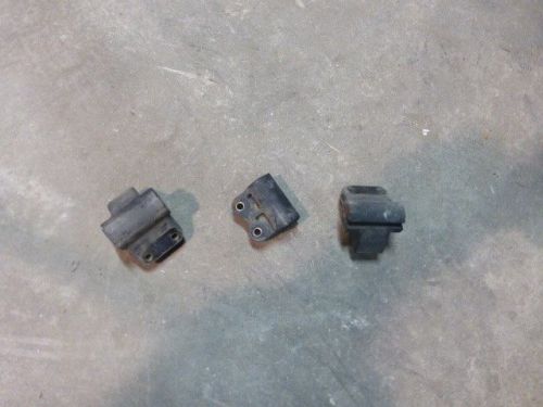1985 1986 1987 honda atc 250es big red black rubber headlight mounts / holders